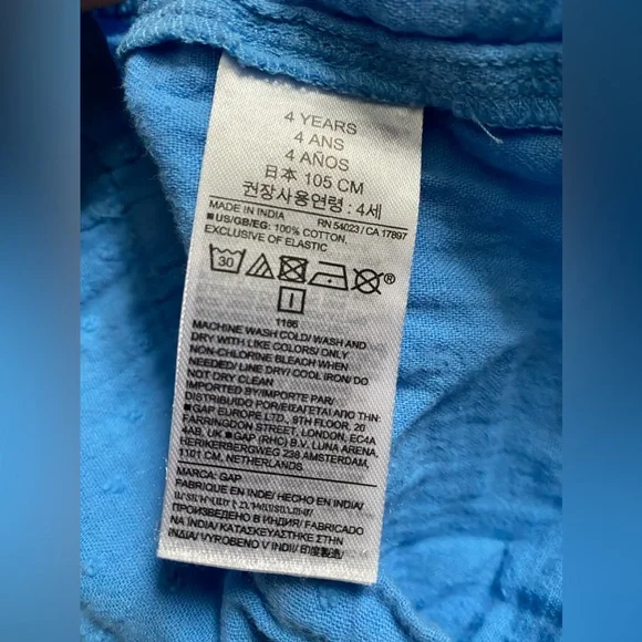 Baby GAP size 4 years toddler girl romper one piece ruffle sleeve shorts cotton - Picture 8 of 10